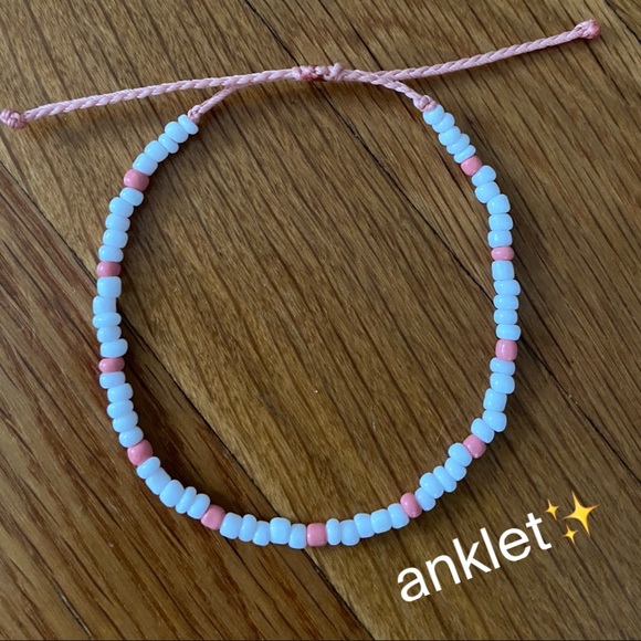 Hand Crafted Jewelry - coral anklet